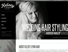 Tablet Screenshot of kelseylynnhair.com